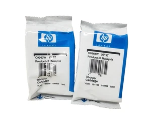 ZWEI - Original HP 97 Tri-Color Tintenstrahlpatronen C9363W in versiegelten Verpackungen - Bild 1 von 7