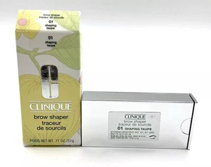 Clinique Brow Shaper ~ 01 Shaping Taupe ~ 0.11 oz / 3.1g Brand New In Box - Picture 1 of 10