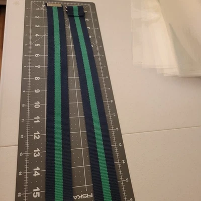 Cinturón ajustable verde/azul 40" longitud total Foto 1 de 4