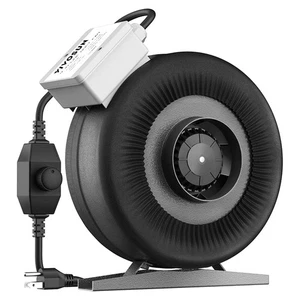 VIVOSUN Z4 4in 203CFM Inline Duct Ventilation Fan w/ Variable Speed Controller - Picture 1 of 5