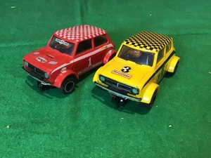 Scalextric slot Cars x2 Mini 1275 GT Working Motors - Picture 1 of 5