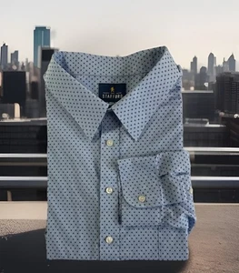 Stafford Oberhemd Herren Größe 20 36-37 BIG Blau Travel Performance Super Shirt - Bild 1 von 8