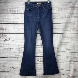 L'Agence Jeans Women's Size 29 Marty in Watson Flare Leg High Rise Med-dark Blue - Picture 1 of 10