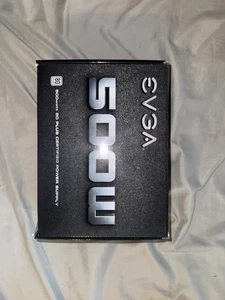 EVGA 500 W1 80Plus 500W Power Supply - 100-W1-0500-KR - Afbeelding 1 van 2
