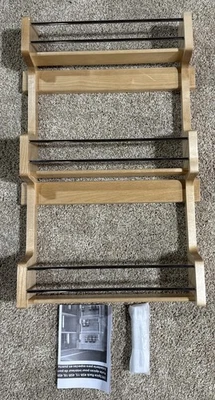 Rev-A-Shelf 4SR-18 Medium Door Mount Maple Spice Rack With Chrome Rail - Image 1 of 4