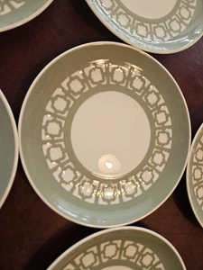 Harkerware 7 Europa Sage Green Side Plates 7 Inch Rare Find Vintage 1966 - Picture 1 of 3