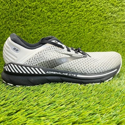 Brooks адреналин GTS 22 мужской размер 8 белый черный Athletic кроссовки - Изображение 1 из 4