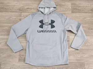 Under Armour Herren Tech Terry Hoodie Metallic Logo Loose Fit Cold Gear Medium  - Bild 1 von 12