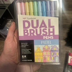 Tombow Set di penne a doppio pennello pastello - Confezione da 10 - NUOVO - Foto 1 di 2