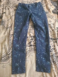 Justice Premium Jeans Girls Size 12R Paint Splatter - Picture 1 of 10