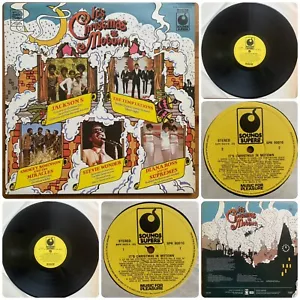 ITS CHRISTMAS IN MOTOWN - JACKSON 5 STEVIE WONDER THE SUPREMES 1973 NM VINYL LP - Picture 1 of 7