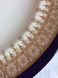 ANGEBOT! Royal Worcester W1964 Speiseteller Kobaltblau Weiß Gold RaNr46051 - Bild 1 von 11