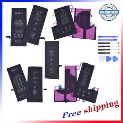 Batería Interna de Repuesto para iPhone 7 8 11 12 X XS Plus con Adhesivo + Herramientas Foto 1 de 4