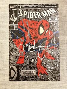 Marvel Comics - 1990 - SPIDER-MAN #1 (Silver Edition) - Signed by Todd McFarlane