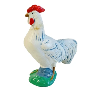 Schleich white rooster cock #13012 retired rare collectable - Picture 1 of 11