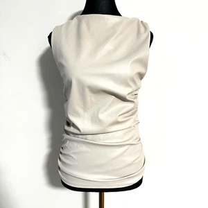 Glassons Women’s Faux Leather  Sleeveless Top Size 10 - Picture 1 of 13