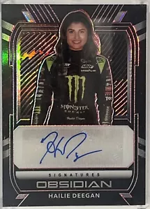 /25 HAILIE DEEGAN Pink OBSIDIAN AUTOGRAPHED 2021 RC CHRONICLES RACING AUTO - Picture 1 of 2