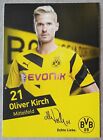 6477 Oliver Kirch Borussia Dortmund 2014/15 Autogrammkarte Druck signiert