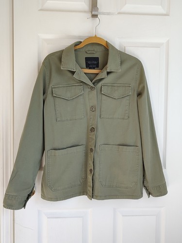 VETEMENTS Sanctuary Los Angeles giacca piccola leggera con bottoni tasche verde militare