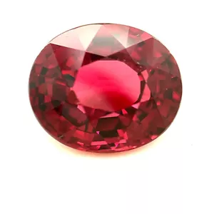 5.7ct Rhodolite Garnet, Flawless, Oval from Tanzania Natural Gemstone *Video* - Foto 1 di 3