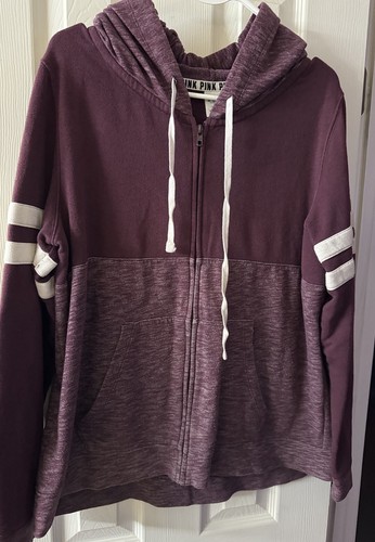 UNDERCOVER Felpa con cappuccio rosa marrone Victoria's Secret taglia large ?