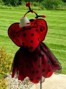 Toddler Girls LADYBUG Halloween Costume Size 2T 3T 4T-5T Dress Up NWT Koala Kids - Picture 1 of 1