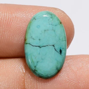 100% Natural Turquoise Oval Shape Cabochon Loose Gemstone 4 Ct 18X11X2mm OA-7109 - Picture 1 of 5