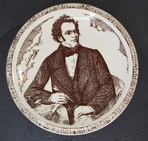 Placa de cerámica Schubert Vernon Kilns de colección serie Master Composer - Imagen 1 de 5