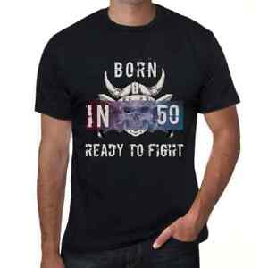 Heren Grafisch T-Shirt Geboren in 50, klaar om te vechten – Born In 50 Ready To