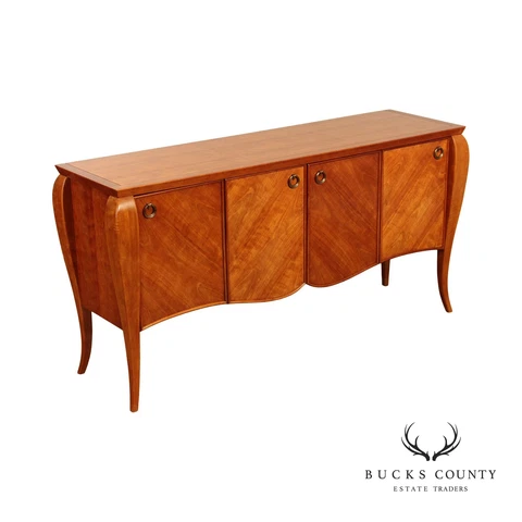 Hickory White French Art Deco Style Fruitwood Sideboard Cover