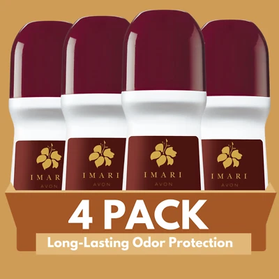 Desodorante roll-on Avon Imari, aroma floral, antitranspirante, 2,6 fl oz (paquete de 4) Foto 1 de 4