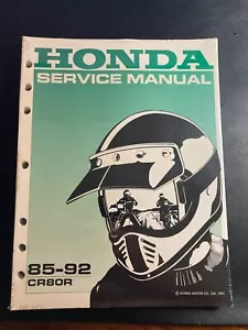 OEM Honda Service Shop Manual NEW 85-92 CR80R - Picture 1 of 2