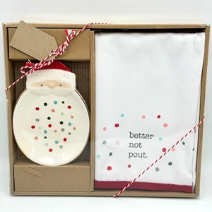 Santa Clause Soap Dish Tea Towel Christmas Holiday Winter Kitchen Gift Secret - Bild 1 von 8
