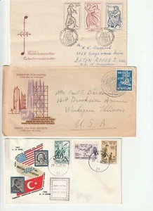 (3) WORLDWIDE FIRST DAY ISSUE COVER ENVELOPES USA/NETHERLANDS/CZECHOSLOVAKIA - Picture 1 of 2