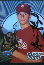 2002 (PHILLIES) Bowman's Best Blue #130 Gavin Floyd AU