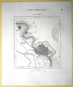 Mapa Perron 1884 Bagdad, Irak, #69 - Imagen 1 de 1