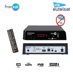 SEDEA RÉCEPTEUR SATELLITE FRANSAT – SF 4300 HD (EUTELSAT 5° OUEST) (SANS carte) - Imagen 1 de 4