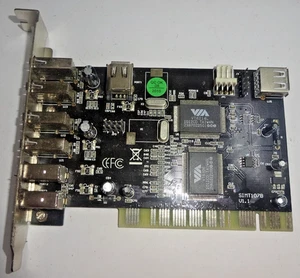 Karta VIA Simt107b Firewire PCI USB 2.0 Combo #GK12067 - Zdjęcie 1 z 4