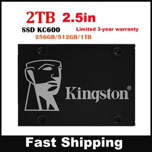 Kingston SATA III KC600 2.5in Internal SSD 256/512GB 1/2TB Solid State Drive lot - Afbeelding 1 van 9