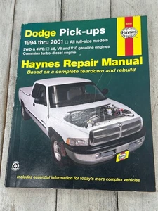 Dodge Pick-ups 1994-2001 Haynes Repair Manual Full Size Models - Bild 1 von 2