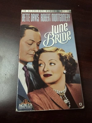 June Bride (VHS, 1992) Bette Dsvis • Robert Montgomery | MGM/UA Foto 1 de 4