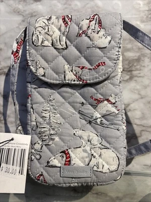 Bolso Bandolera Vera Bradley Acc Estuche para Teléfono Carson Berry Merry Polar Bears Invierno Foto 1 de 4