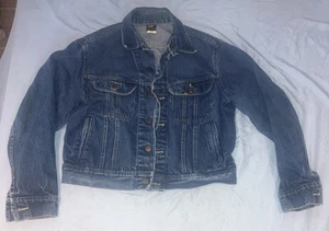 Vintage 70er 80er Lee Riders Denim Jeans Trucker Jacke PATD 153438 USA Made 44R - Bild 1 von 7