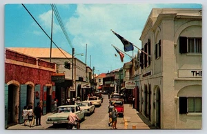 Postal de colección de Main Street Charlotte Amalie St Thomas Islas Vírgenes - Imagen 1 de 2