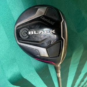Cleveland Black 18° Fairway Wood RH w/ Bassara E45 Ladies Flex Graphite Shaft - Picture 1 of 11