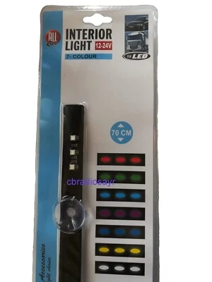 70cm All Ride 12/24v led interior light bar 12 x LED Truck Lights with 7 Colours - Image 1 of 3