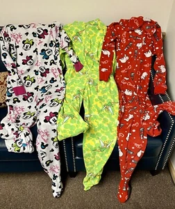Disney & Coke Womens /Girls Lot One Piece PJs (3) sz M & S - Picture 1 of 7