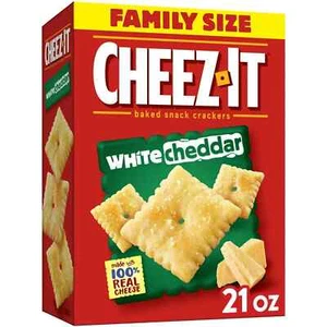 Cheez-It White Cheddar Cheese Crackers, Baked Snack Crackers, 21 Oz FRESH - Picture 1 of 5