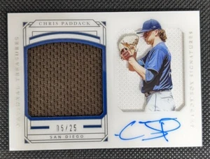2019 Panini National Treasures Chris Paddack Shadowbox Signatures RPA Rookie /25 - Picture 1 of 6