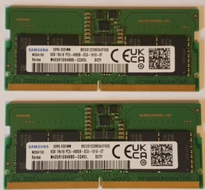 Samsung Laptop RAM 16GB DDR5 2x8GB - PC5 4800 Mhz SODIMM Memory - M425R1GB4BB0 - Picture 1 of 1